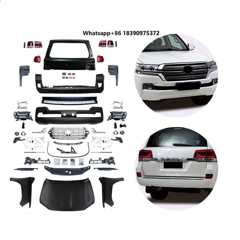 GUGO Upgrade Bodykit for Land Cruiser 2008-2015 LC200 Model with Fog Light Bumper Cut-Outs 2016 Model Features Lc200 Body Kit