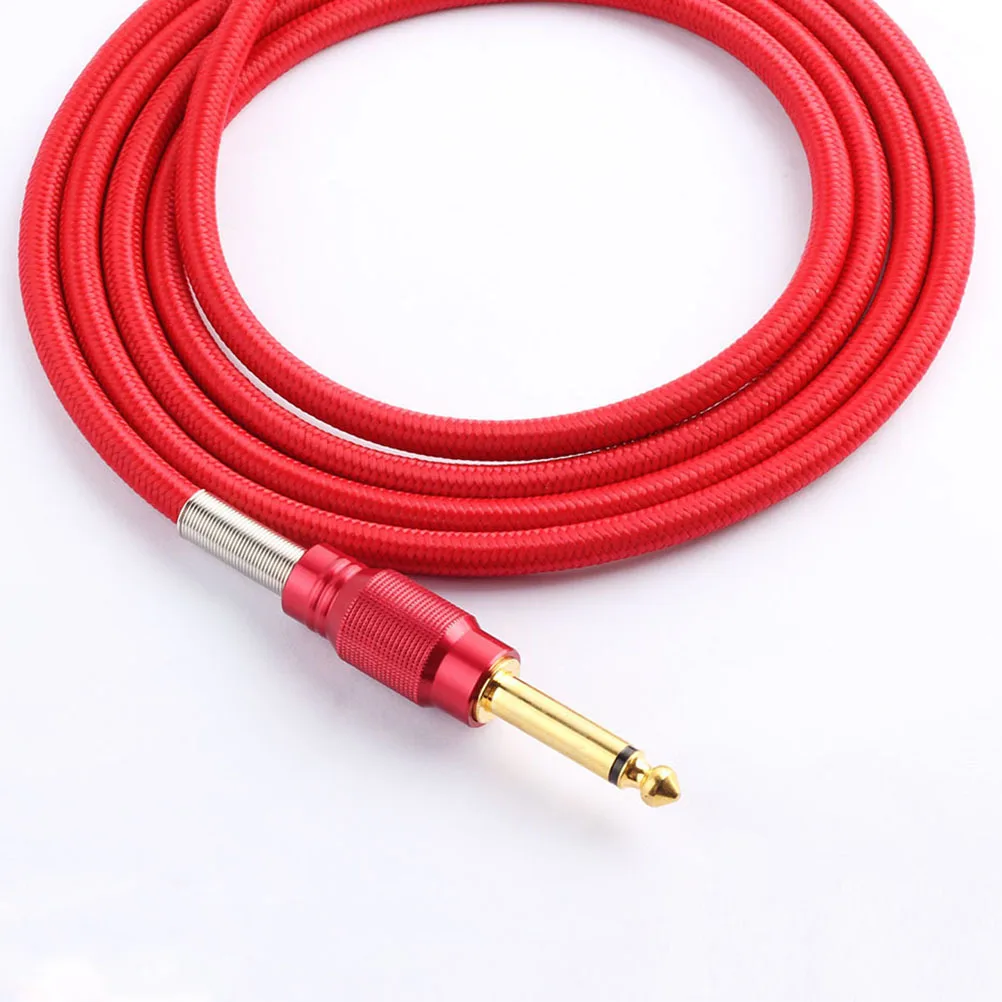 

Braided Hook Wire for Machine Power Supply Red Long Flexible Cord with Pure Copper Connector Clip Cord Tattoo