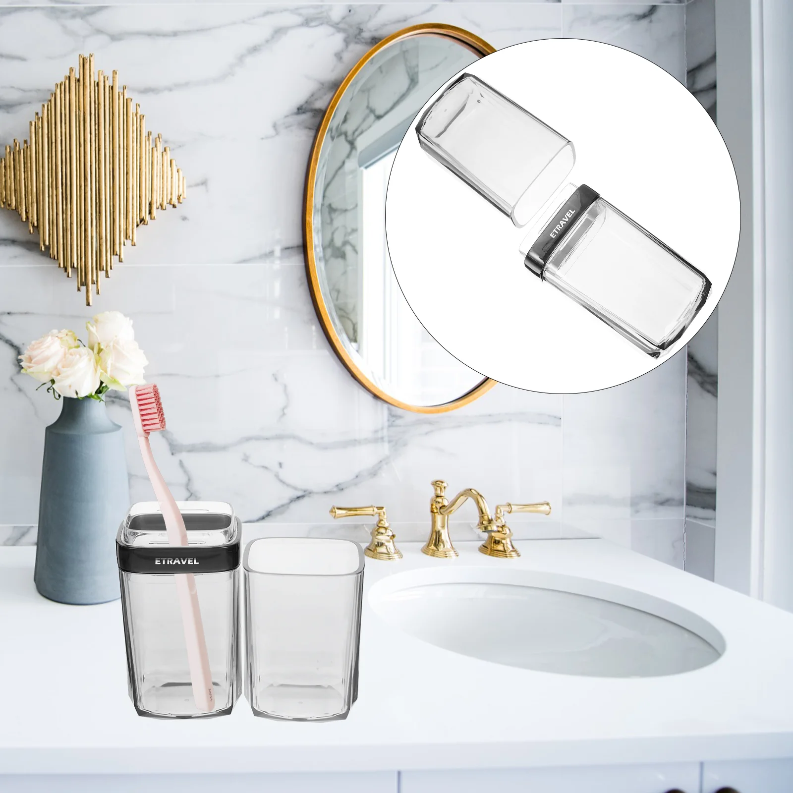 

Toothbrush Storage Box Travel Container Electric Holder Pp Bathroom Cup Portable Cases Go Out