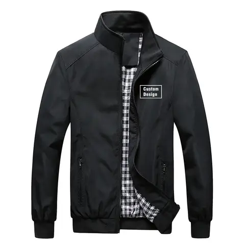Spring Autumn Men Jacket Coats Custom Design Support Customization Diy Logo Man Coats Jackets