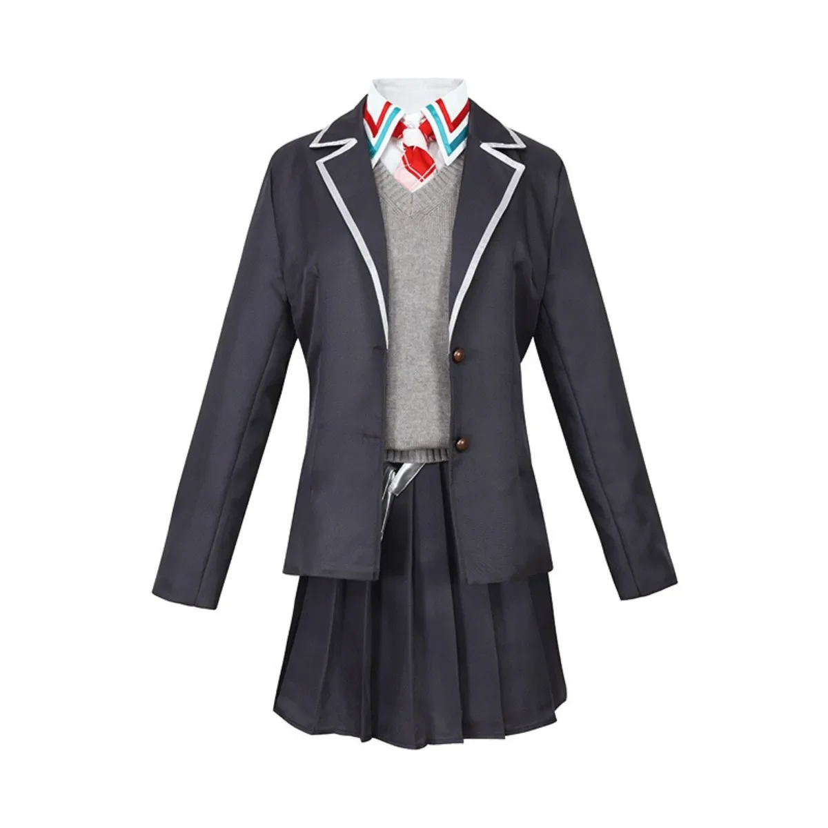 

Disfraz de Cosplay de Anime Virtual Idol NIJISANJI Kenmochi Toya, peluca JK, uniforme Ar, falda Sexy para mujer, traje de C