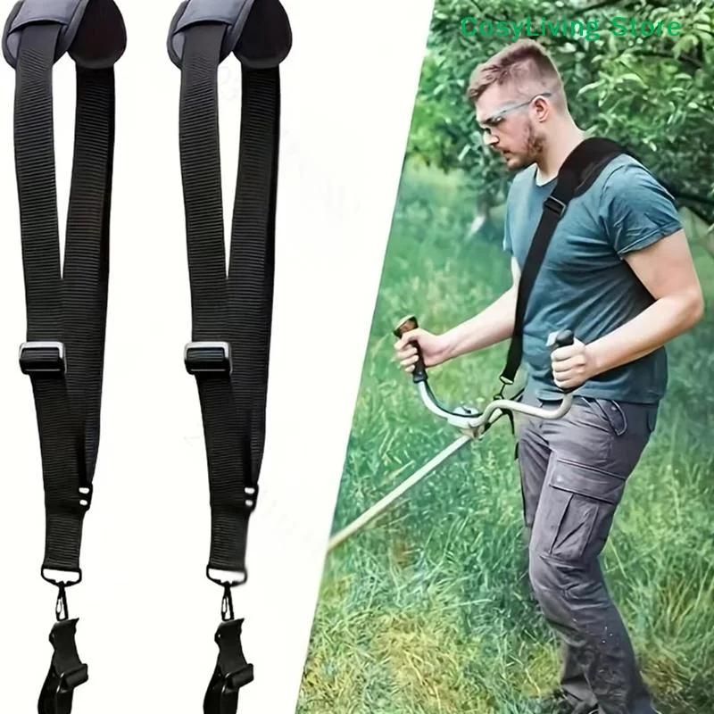 Nylon Lawn Mower Backpack Straps Padded Belt Shoulder Strap Harness Adjustable For Brush Cutter Trimmer Brush Cutter Accessories