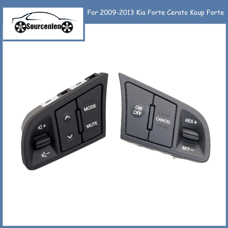 Switch Assy Remote Cont for 2009-2013 Kia Forte Cerato Koup Forte Steering Wheel Cruise Control Switch 967002K000 964402K000