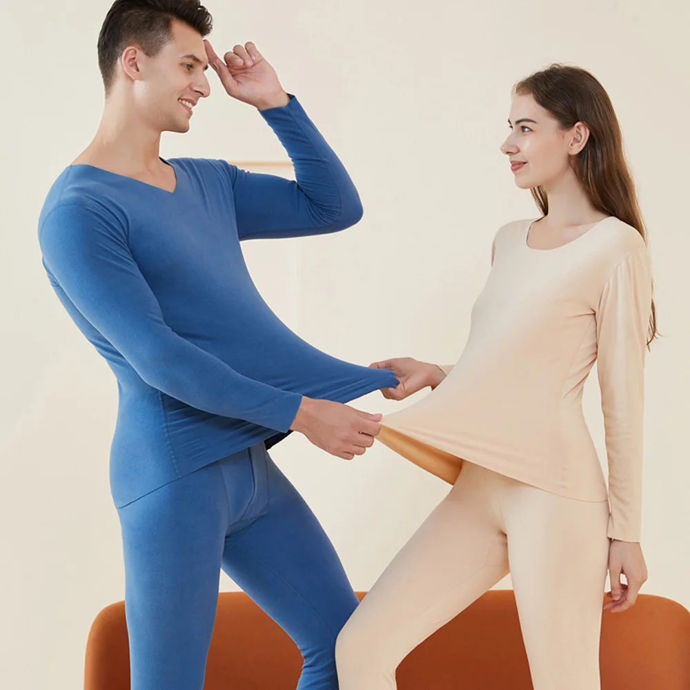 New Women Thermal Underwear Sets Winter Men's Base Layer Long Johns Set Warm Top Bottom Pajamas Thermal Leggings Shirts Suits