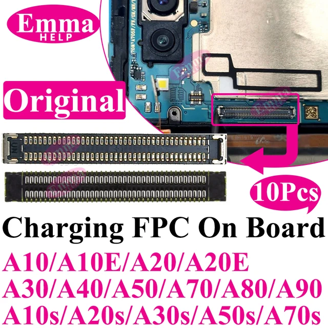10szt Ładowarka USB Port ładowania Wbudowane złącze FPC Do Samsung A10 A20s A50s A30s 40 A70 A10s M12 M14 M15 M16 Wtyczka 78 Pin