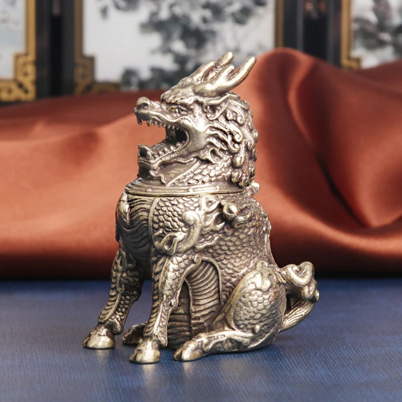 

Incense Burner Bronze Antique Mythical Beast Creative Home Decor Dragon Incense Holder Censer Office Desk Ornaments Decorations