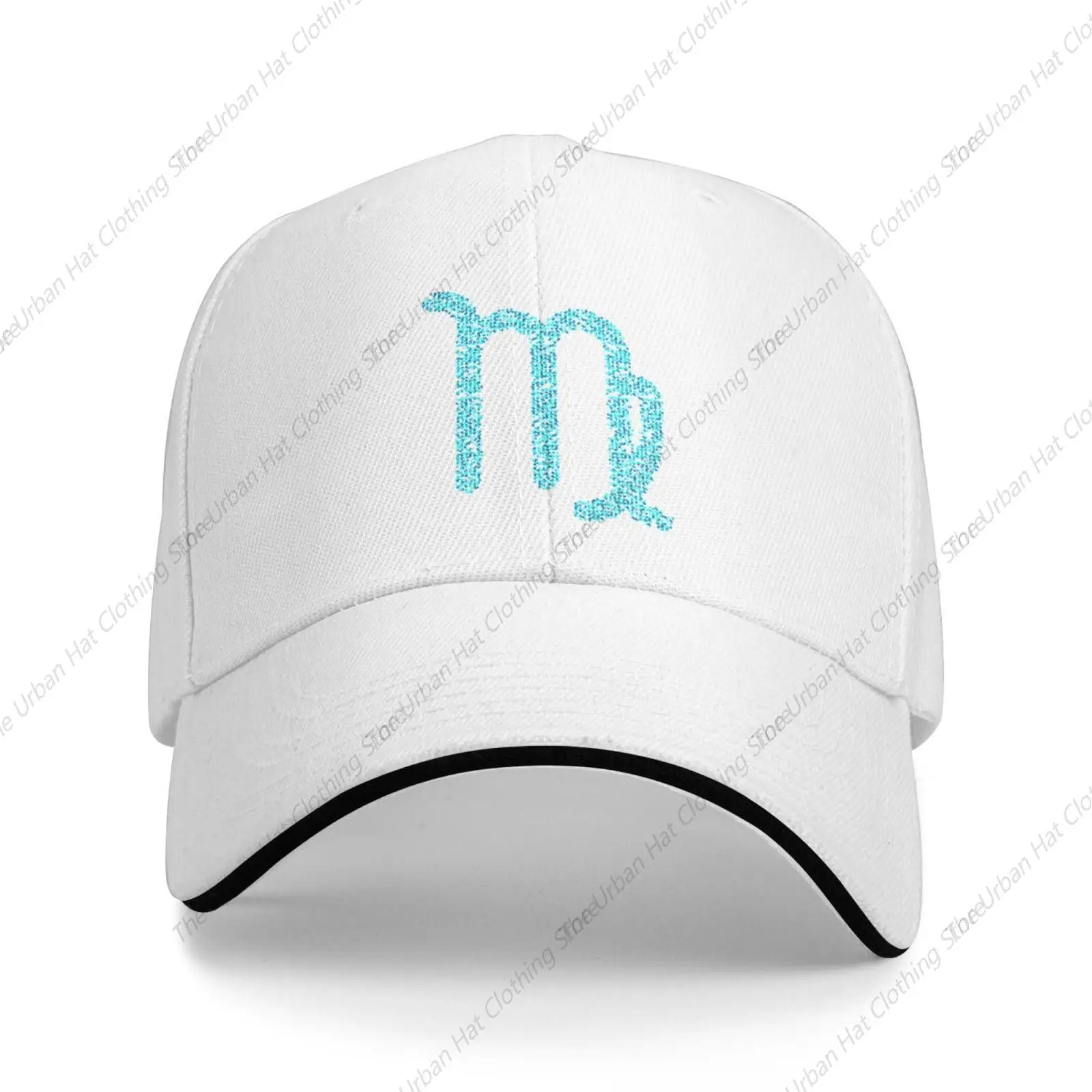 Abstract Virgo Shape Trucker Baseball Cap for Men Women Hat Sandwich Brim Dad Hats for Daily Outdoor