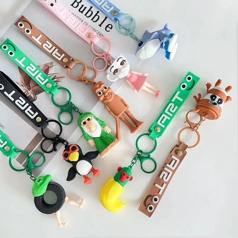 

Cartoon Tungtungtungsahur Keychain Foreign Version Abstract Action Figure Blind Box Accessory Gift Anime Themed Pendants