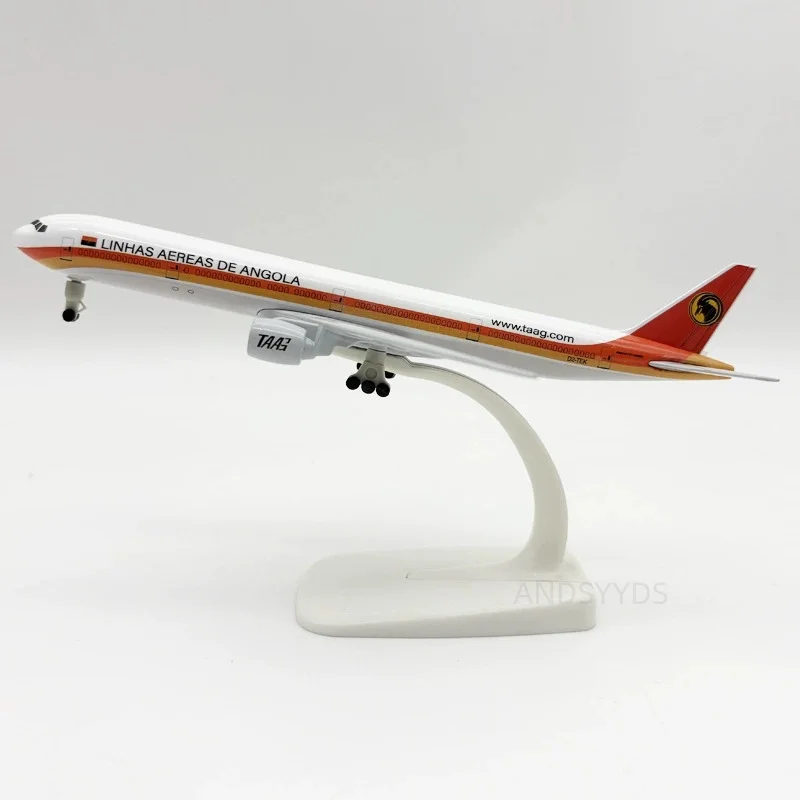 

20cm Aircraft Models B777 Angola Airways Metal Diecast Airplane For Children Avaition Miniature Souvenir Toy Planes With Base