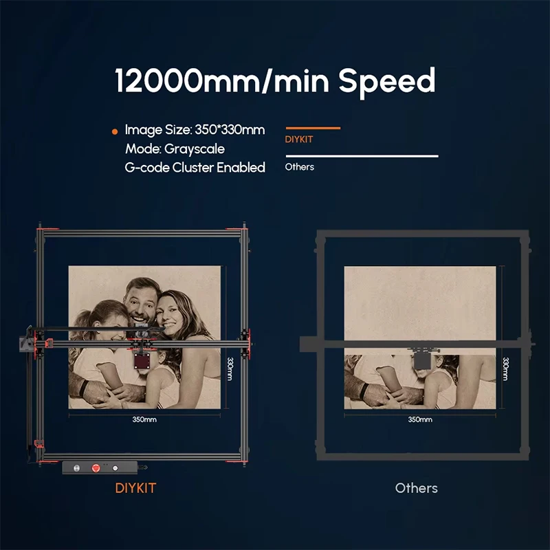 ماكينة نقش بالليزر صغيرة محمولة ثلاثية الأبعاد يمكنك صنعها بنفسك لقطع المجوهرات المعدنية والجلدية والزجاجية والخشب والكريستال والأكريليك والجلد والبلاستيك #3