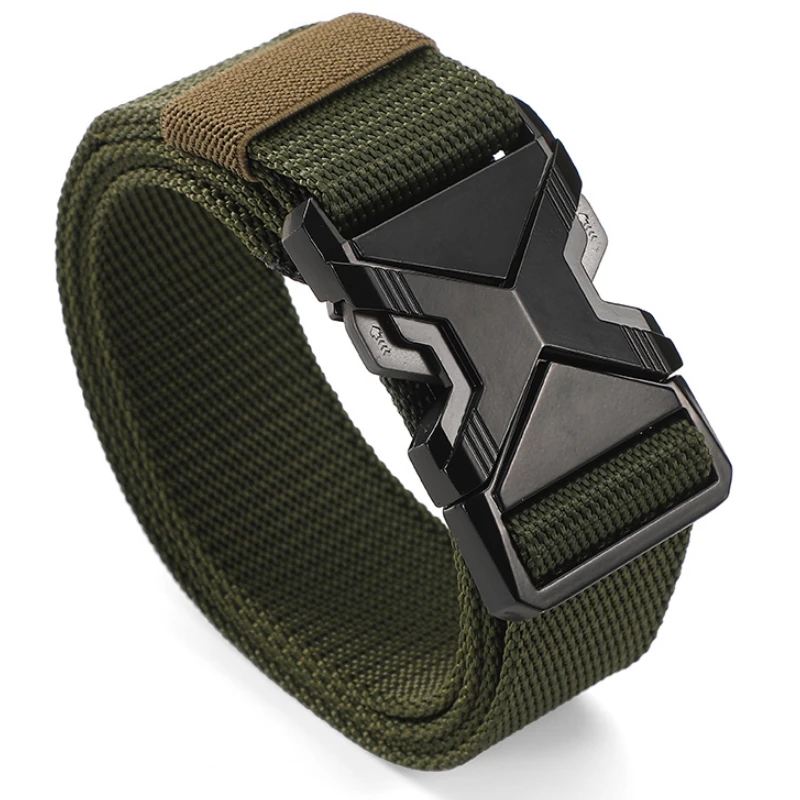 Herrengürtel Outdoor Jagd Taktikgürtel Multifunktionale Schnalle Nylongürtel Hochwertiger Marine Corps Canvas Gürtel