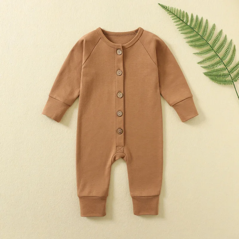 Somenie Baby Onesie Autumn and Winter Baby Pajamas Long Sleeves Fart Clothes Newborn Clothes Climbing Clothes