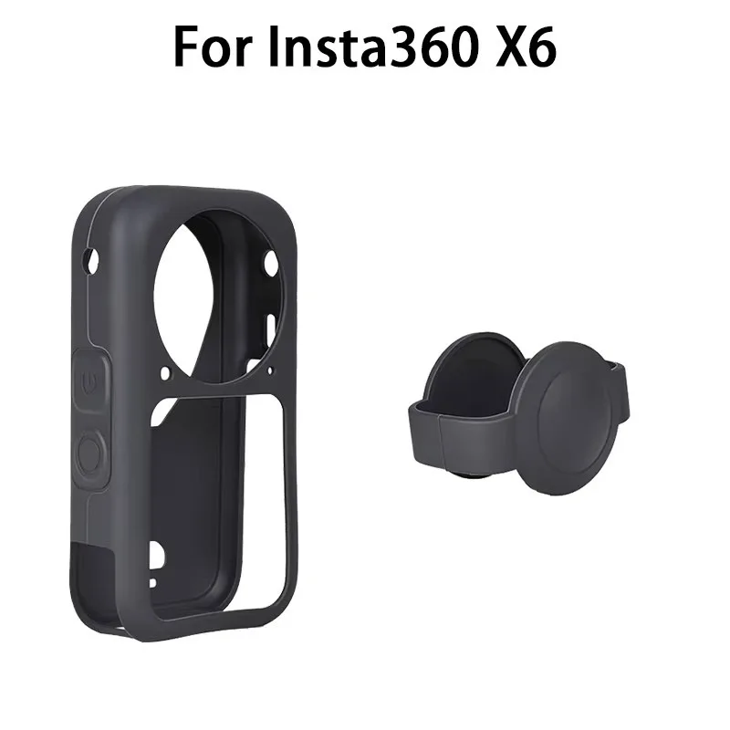 Silikonhülle für Insta360 X6 Action-Kamera Zubehör Objektivschutzkappe für Insta 360 X6 Kratzschutzhülle