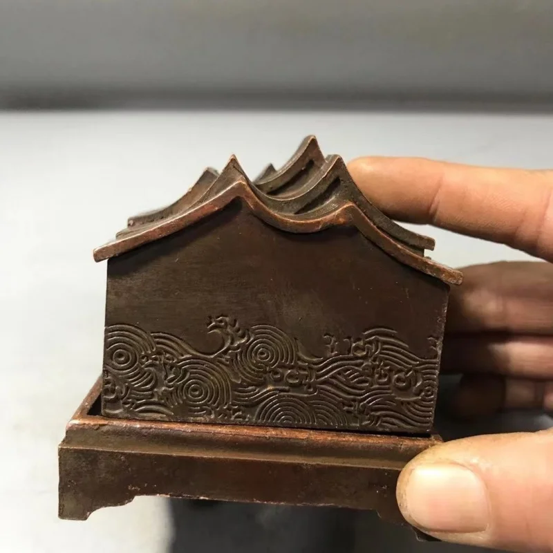 Antique Old House Style Incense Burner Cottage Incense Burner Ornaments Retro Furnishings Tea Ceremony Tea Table Decorative Orna