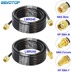 LMR-240 SMA Male to SMA Male/SMA Female Connector LMR240 RF Coaxial Cable 50-4 Pigtail WiFi Router Antenna Extension Cord Jumper