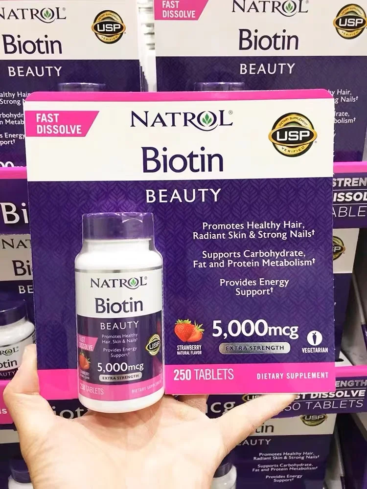 Biotin Beauty 5000 mcg, 250 Fast Dissolve Tablets
