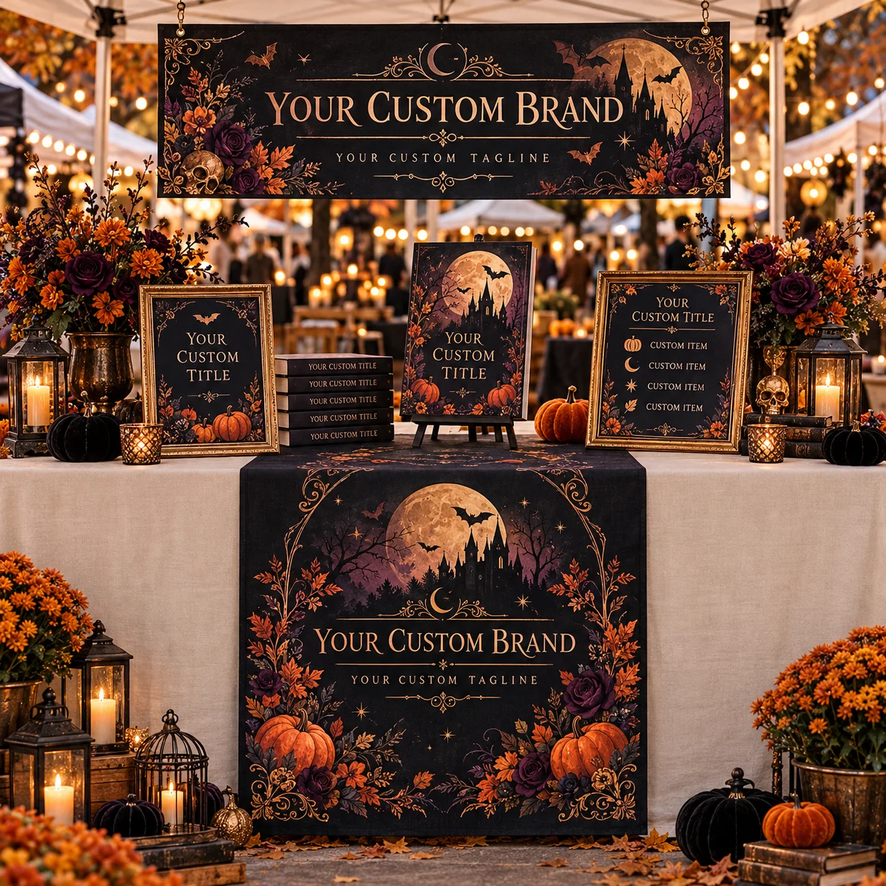 Customizable Table Runner – Print Your Own Text or Photos. Full-color printing; perfect for birthdays, weddings, anniversaries,