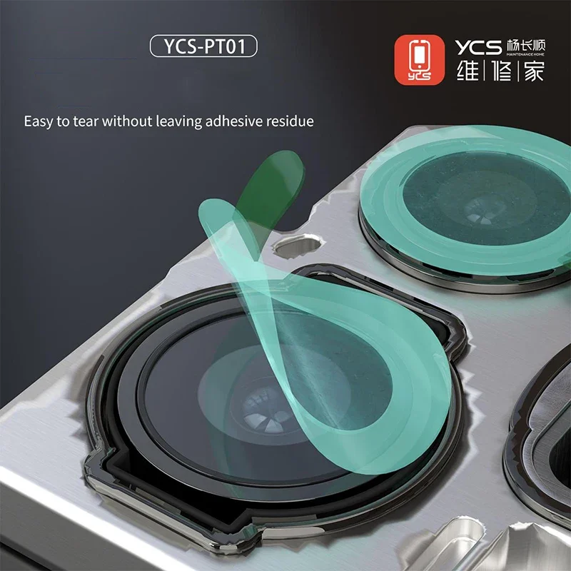 YCS PT01 Mobile Phone Lens Repair Protection Sticker Rear/Front Camera Anti-Scratch Dust-Proof Camera Protection Sticker