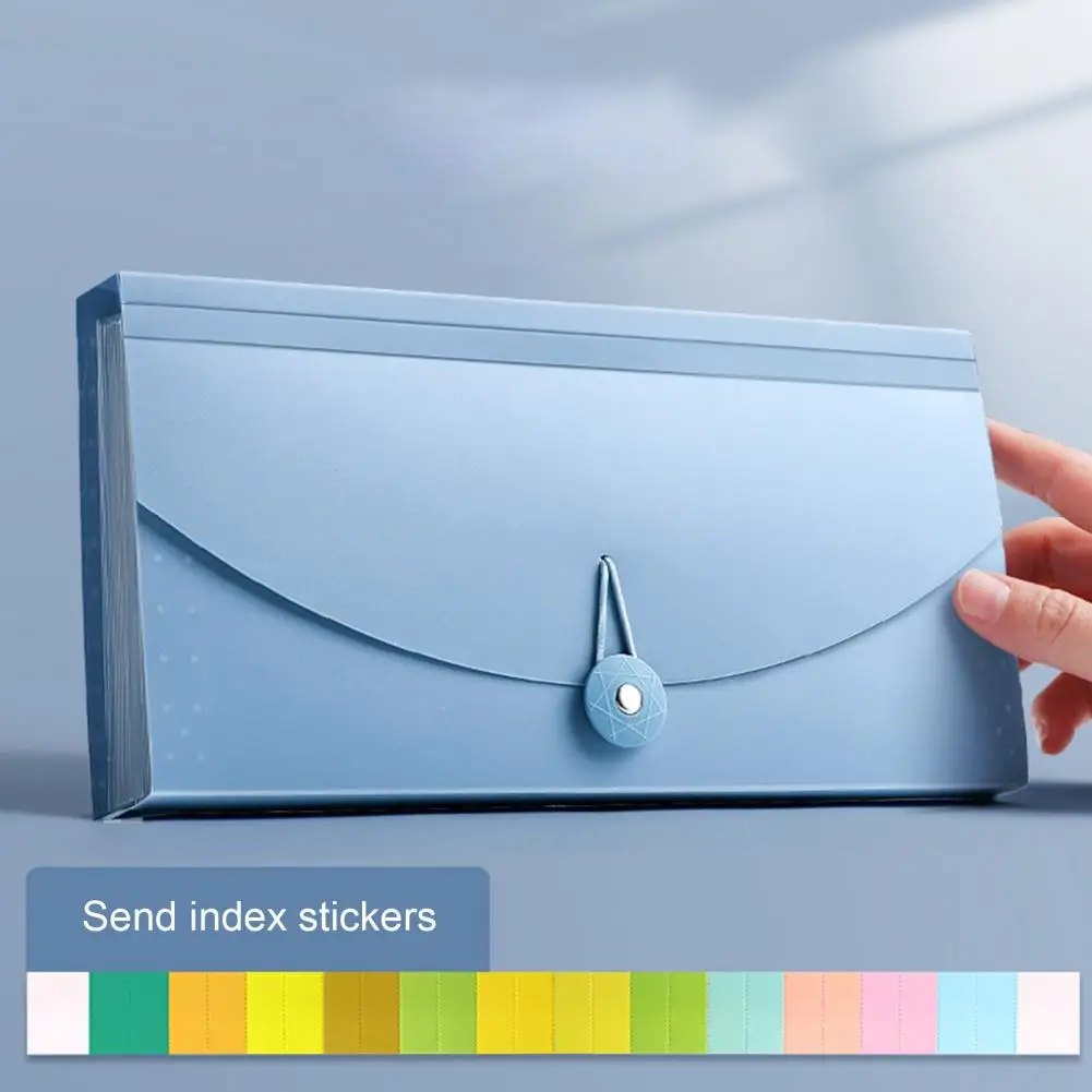 Bolsa de almacenamiento impermeable, organizador de recibos, carpeta de archivos expansible con gran capacidad para cupones de negocios, recibos en efectivo