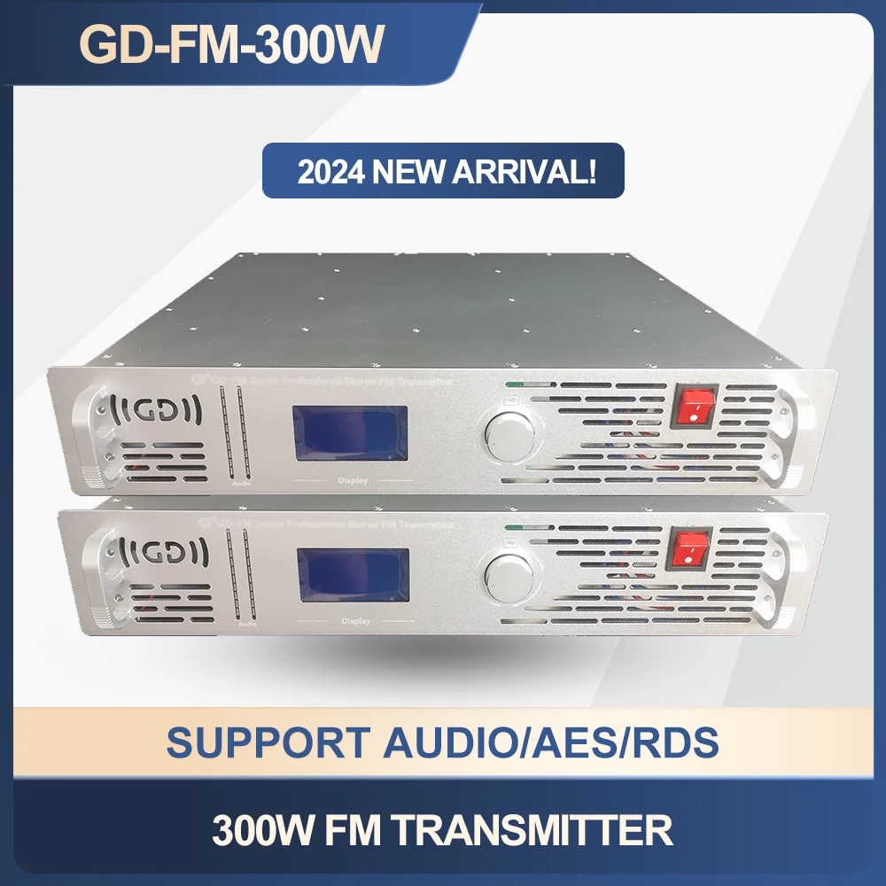 

300W FM Transmitter 87.5-108M Radio Broadcast Equipments FM Transmitter Radio Station