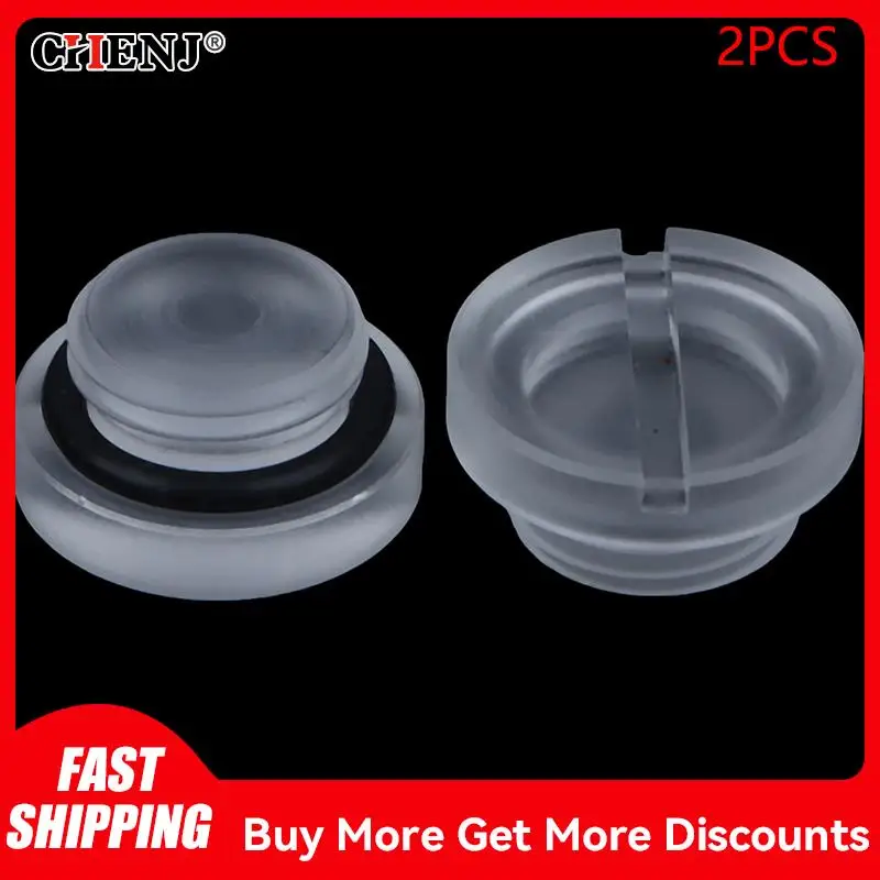 2pcs Frosted G1/4 Water Plug Matte Acrylic Water Stop Lock Seal Button Hand Twisting Water Cooling Fitting Transparent flat plug