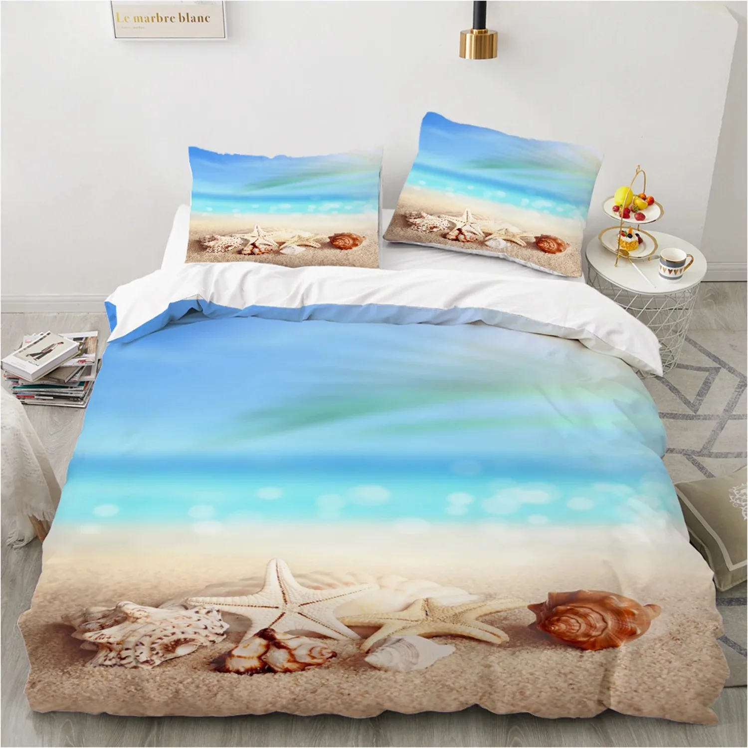 

3D Printed Beach Series Duvet Cover Shell Kit Queen Full Twin King Pillowcase 2024 New Wholesale Beautiful Bedspread