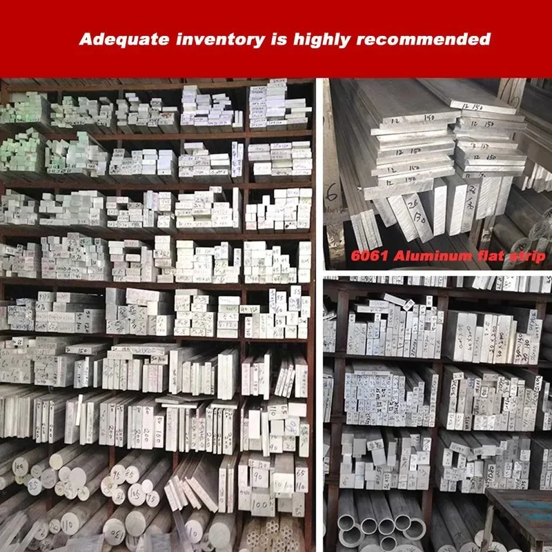 6061 Aluminium Flat Bar Plate Block Sheet Thickness 9-20mm Length 500mm Solid Aluminum Stock