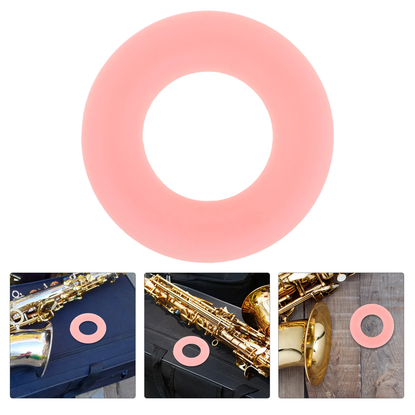 

Noise Reduction Circle Musical Instrument Parts Mute Ring for Sax Alto Saxophone Muffler Dampener Silica Gel Supplies