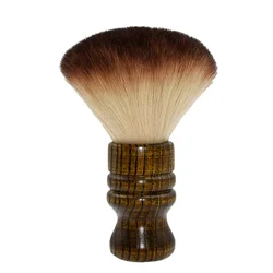 Professional Salon Solid Wood Handle Hairdressing Neck Brush Cutting Cleaning Brush Barber Salon Accessories Styling Supplies