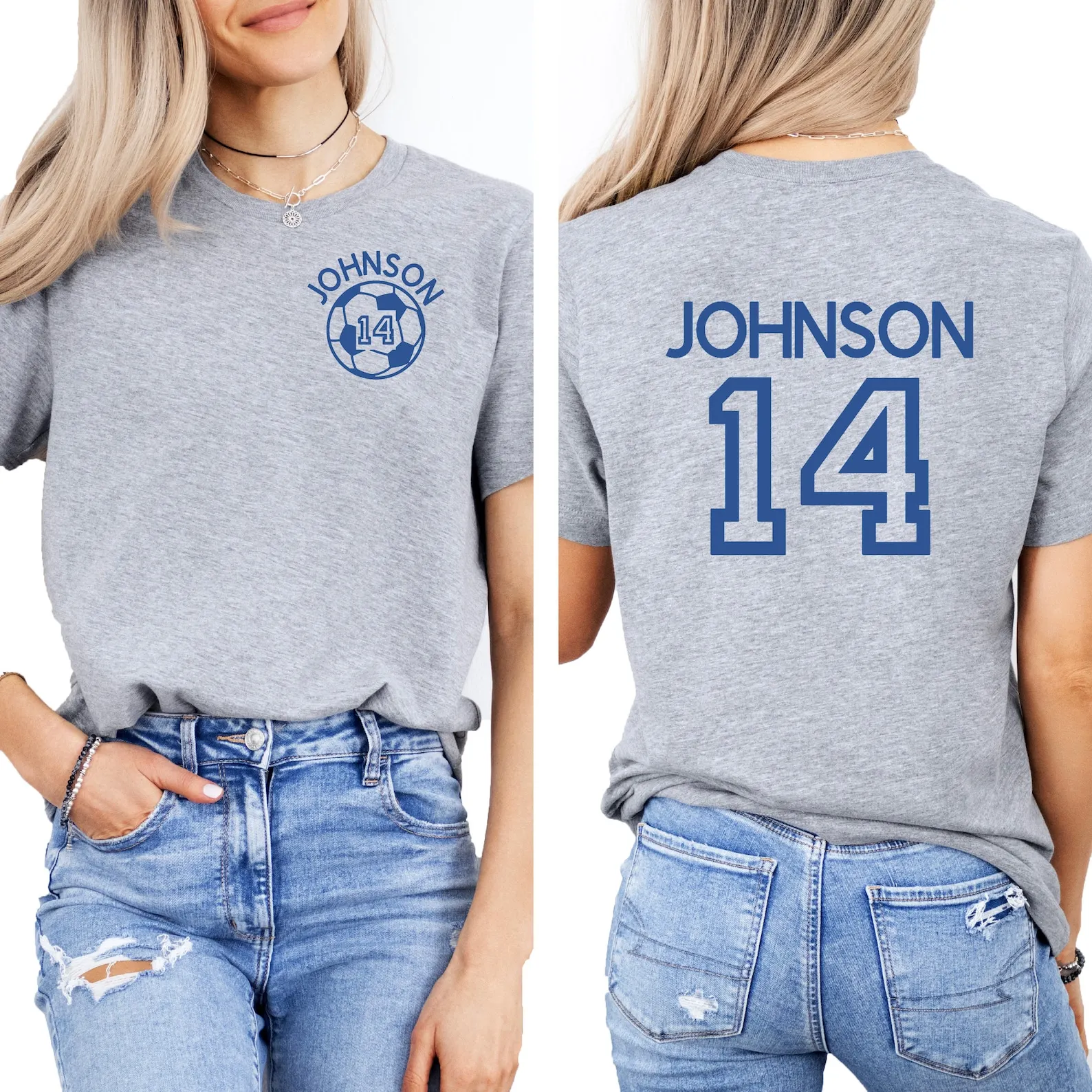 Personalized Unisex Soccer Team Shirt Design Player Name Number Game Day Fan Team Coach Tee 100% Cotton Short Sleeve Sport Tees
