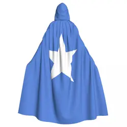 Adult Vampire Cape Hooded Robe Halloween Somalia Flag Cloak Full Length Cosplay