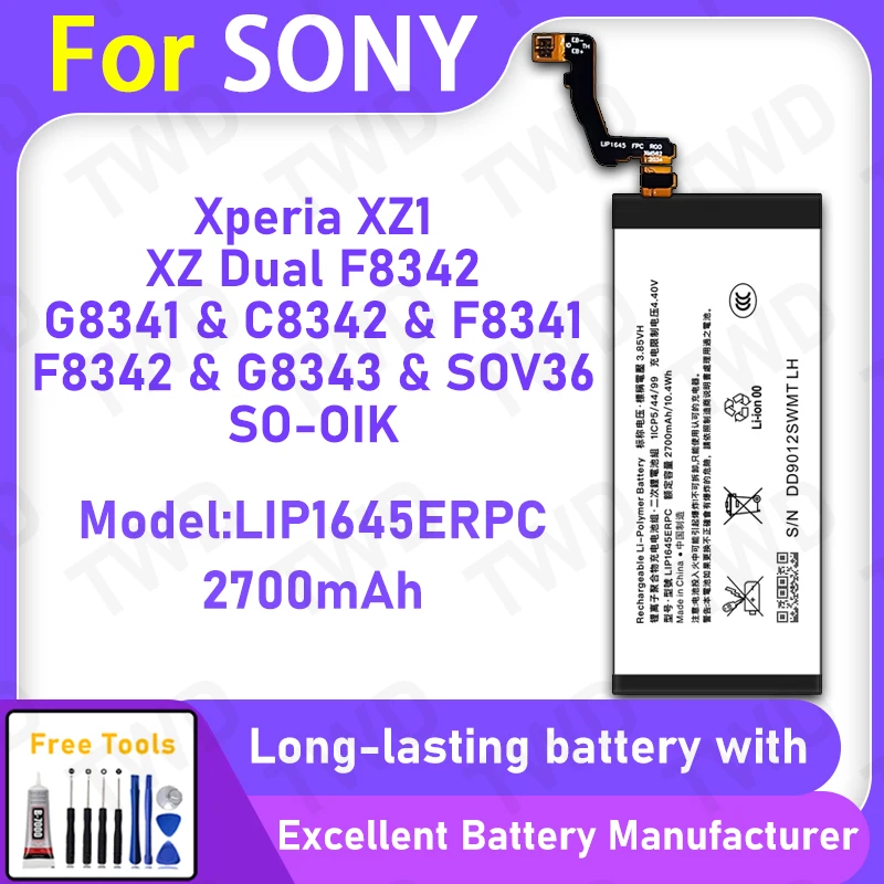 100% New 2700Mah LI…
