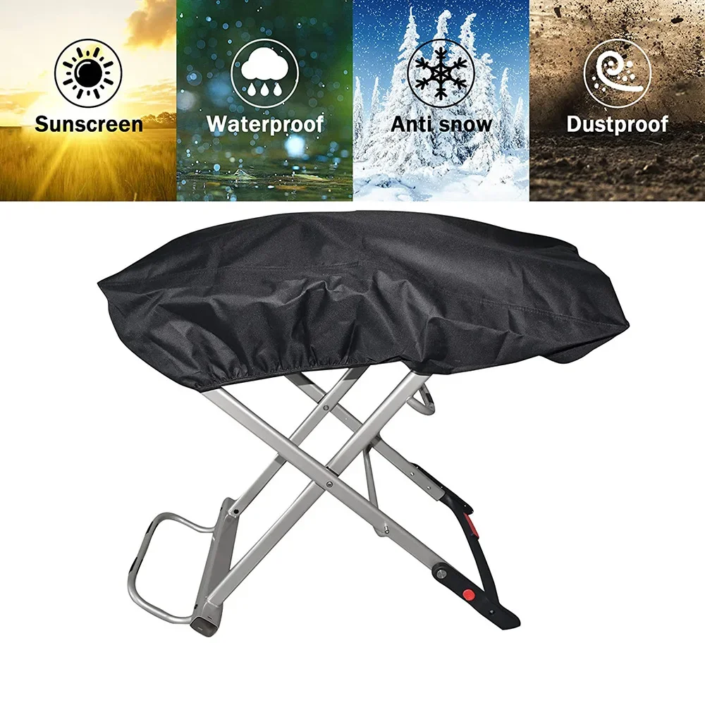 Gas Grill Cover For Weber 9010001 Traveler Portable Gas Grill 210D Heavy Duty Waterproof BBQ Cover Cooking Garden 101*49*25cm