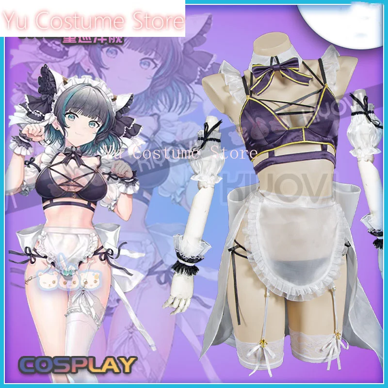 Azur Lane Cheshire Women Pillows Cat-eared Pajamas Cosplay Costume Cos Game Anime Party Uniform Hallowen Play Role Clothes