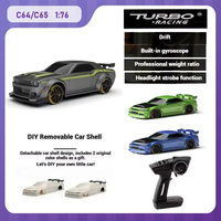 Turbo racing C65/C64 RC cars full proportional 1/76mini desktop racing toy model 2.4G high-speed drift rc car Boys' toy car gift