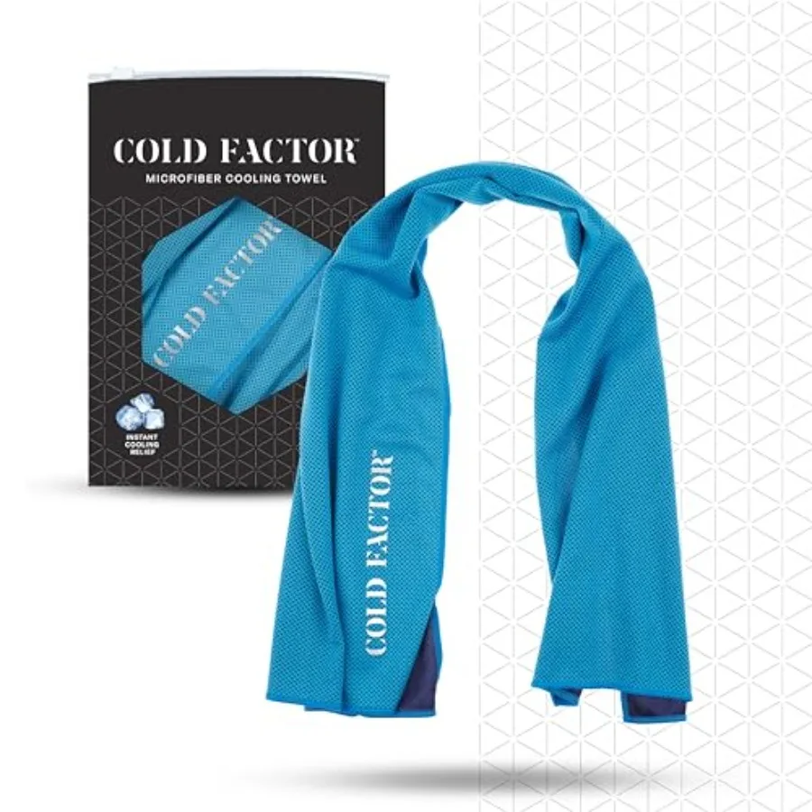 

Instant Cooling Towel - Sports Cooling Towel with UPF 50+ and Reflective Protection - Moisture Wicking, Chemical-Free Evaporati