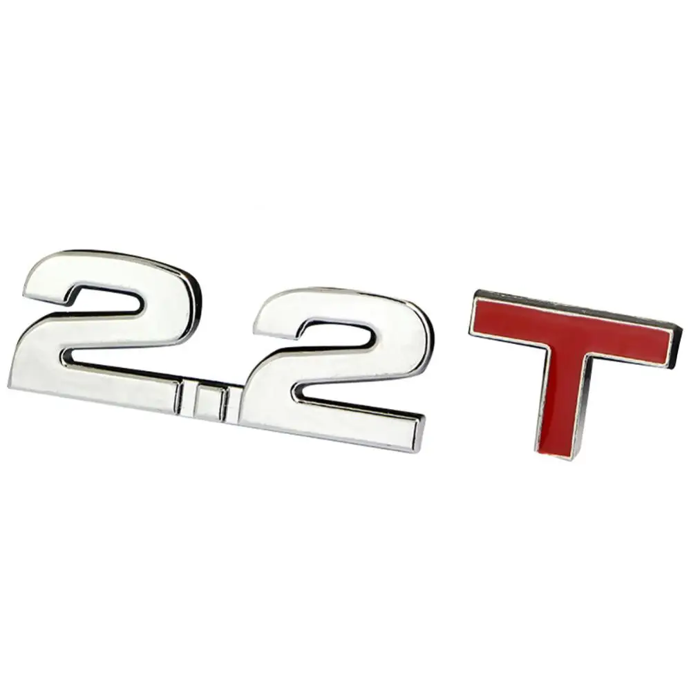 New Car 3D Metal 1 6 1 8 2 0 3 0 T Logo Sticker Emblem Badge Decals for Renault Focus Car Styling