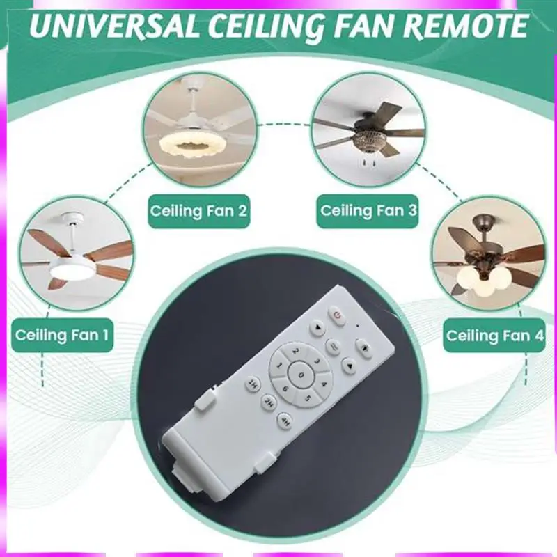N98R Universal Low Voltage 50W Dc Fan Light Driver Controller Ceiling Fan Remote Control Kit 6-Speed Timing