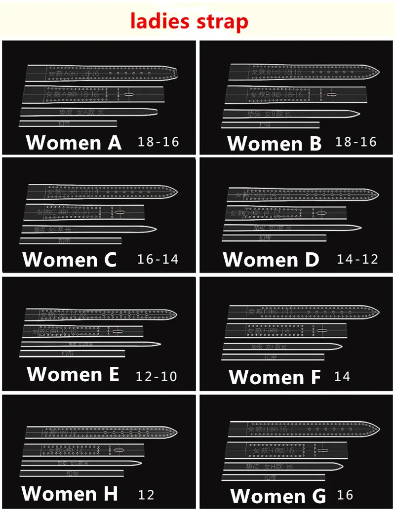 Modello di stencil per cinturino per orologio in acrilico trasparente Strumento artigianale in pelle fai-da-te Forniture fai-da-te per la casa