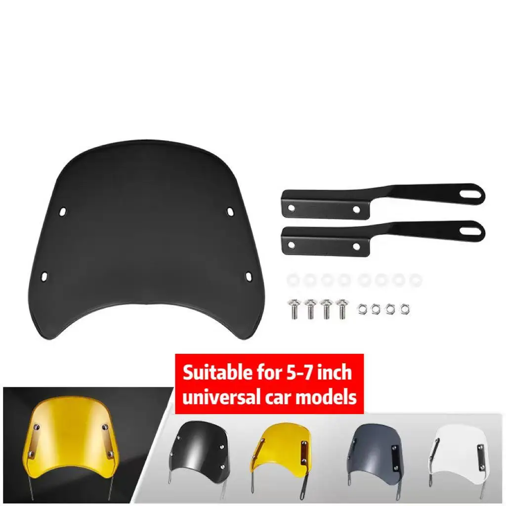 

motorcycles motorrad windschild parabrimoto cafe racer 5-7 inch Headlight Fairing Vintage Motorbike Wind Deflectors for CG GN
