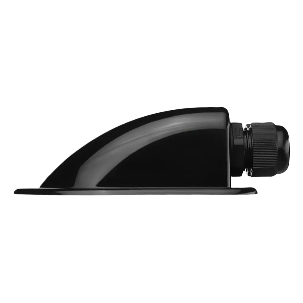 

Caravan ABS Curved Cable Connector Durable Double Hole Solar Panel Sealing Box RV Roof Cable Box