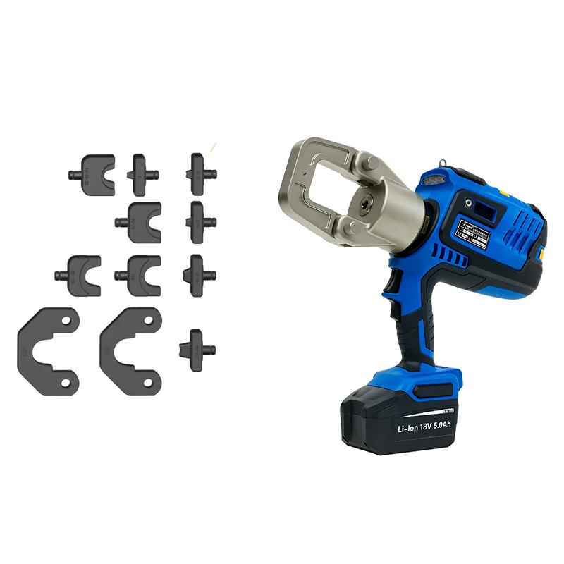 NBC-713MR Battery Hydraulic Crimper Cutter Nut Splitter Hole Punching Tool Multi-function Cordless Electric Plier