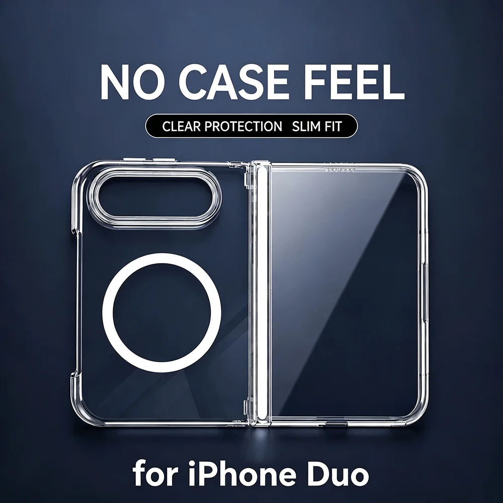 Clear Magsafe Case - HANNUO For iPhone Duo Fold Case