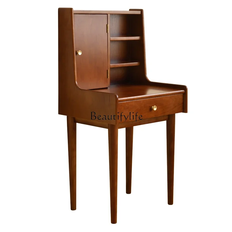 

Retro dressing table boxwood all solid wood dressing table medium antique small apartment dressing table