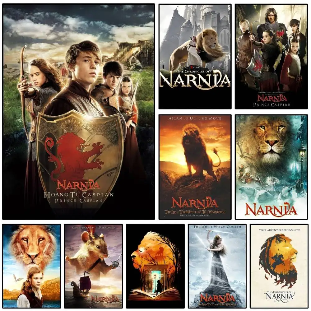 1 STÜCK Die Chroniken von Narnia Poster Selbstklebende Kunst Wasserdichter Papieraufkleber Kaffeehaus Bar Zimmer Wanddekoration