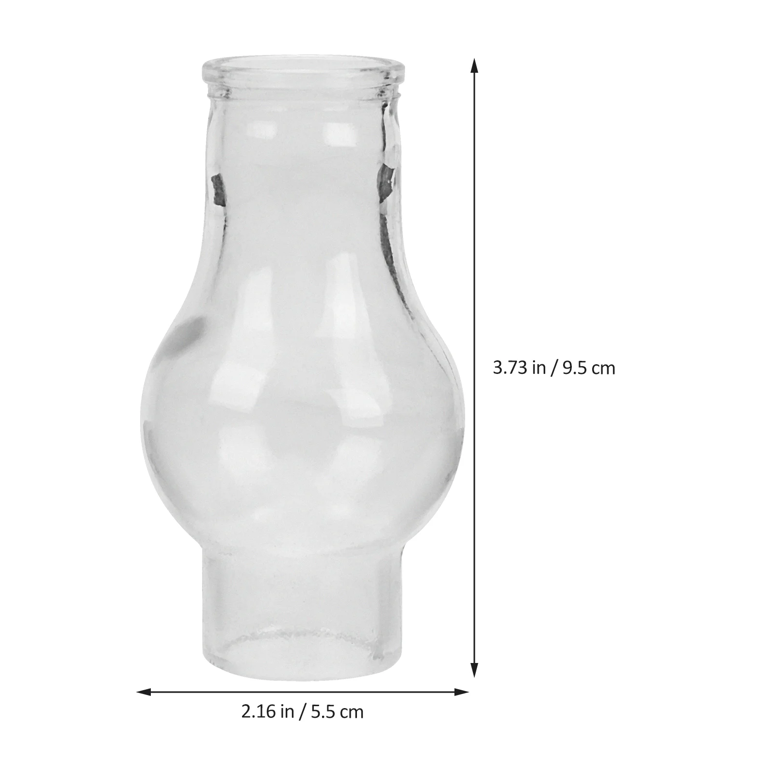 Clear Oil Lamp Chimney Windproof Glass Kerosene Lamp Cover Cylinder Lantern Light Lampshade Burner Cover Replacement