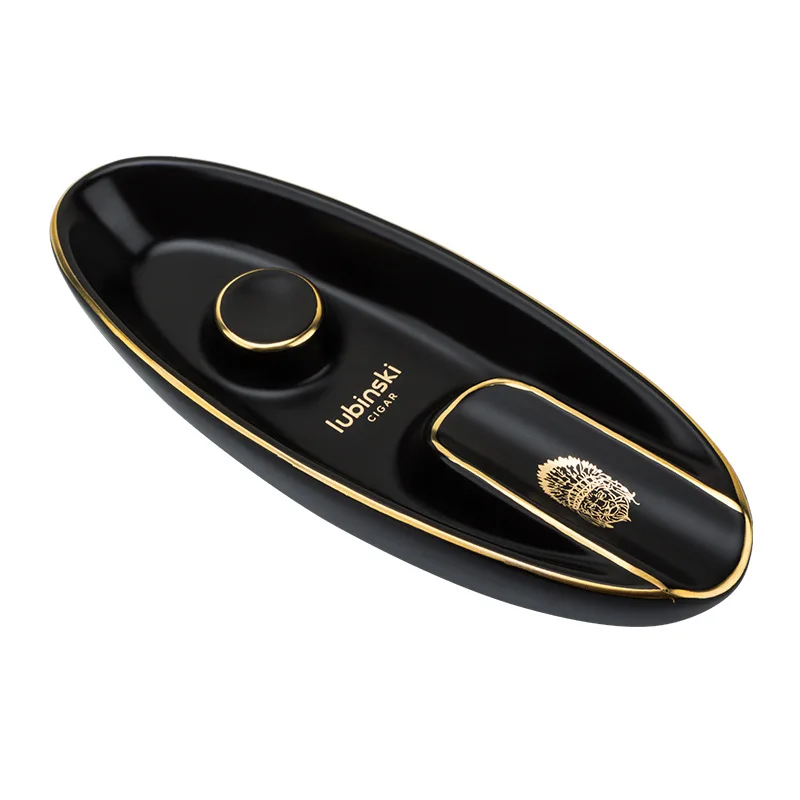 

Ceramic Cigar Ashtray Boat Shape Cigar Ash Holder Portable Cigarette Cigar Ashtray Smoking Accessories