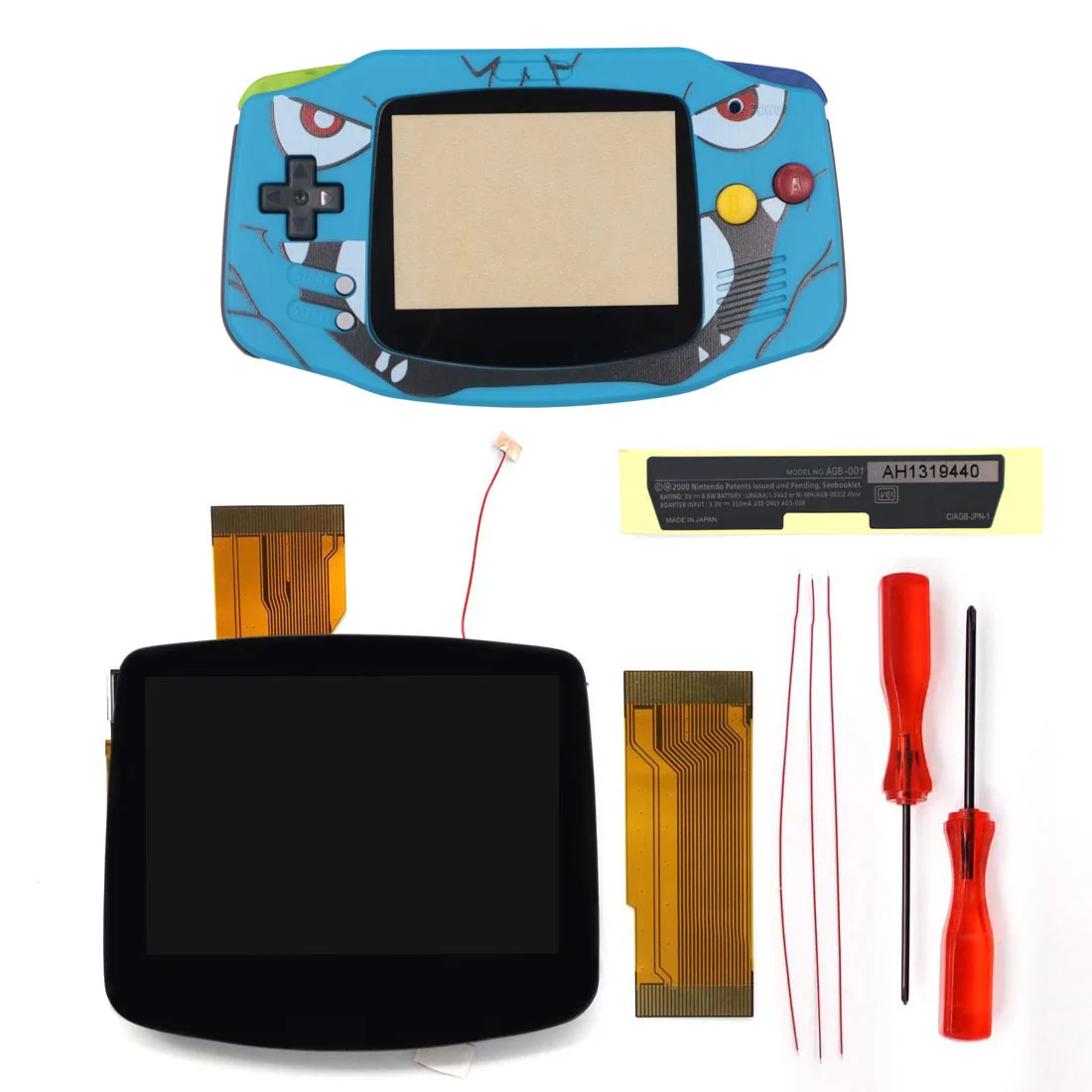 إسقاط في 2025 GBA V5 مصفح IPS LCD مجموعات الإضاءة الخلفية 3.0 بوصة 720*480 شاشة عرض ل Gameboy Advance FRM ريترو بكسل