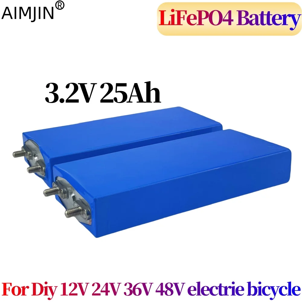 DIY LiFePO4 battery, 25000mAh, 3.2V, lithium iron phosphate, deep cycle,12V, 24V, 36V, 48V,solar UPS power supply