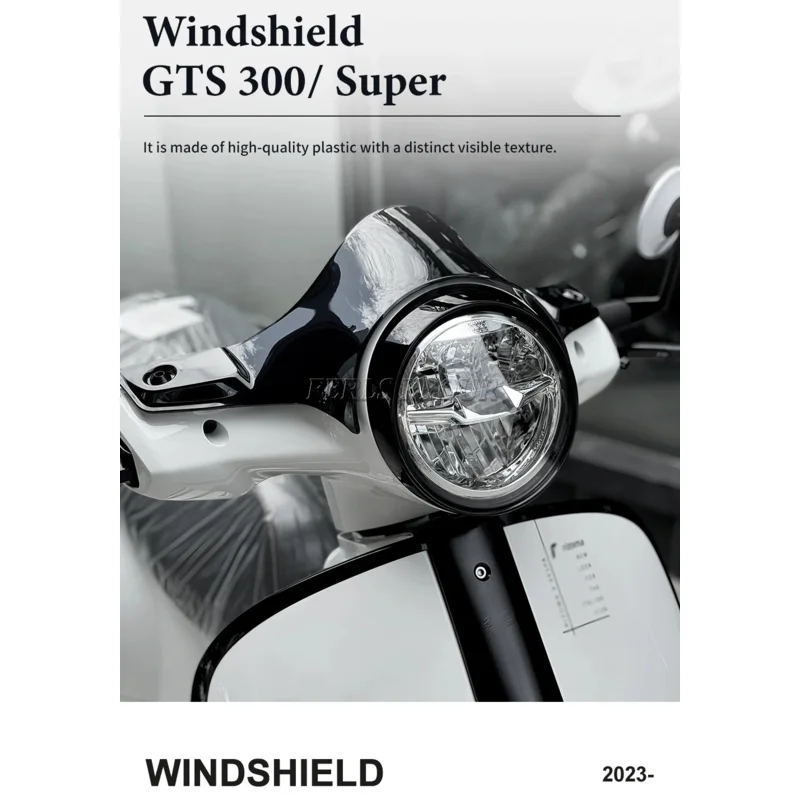 

GTS 300/GTS300 2023-2024 Enhanced Aerodynamics Wind Deflector - Sport Anti-Windscreen Visor, Riding Comfor
